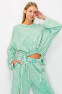 Wander Free Mineral Washed Boho Sweatshirt-Bottoms-Rae Collective, Women's Online Fashion Boutique Located in Phoenix, Arizona (Scottsdale Area)