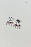 Give Em A Hand Jeweled Post Earrings-Stud Earrings-Rae Collective, Women's Online Fashion Boutique Located in Phoenix, Arizona (Scottsdale Area)