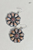 Sterling Silver Concho Cluster Earrings-Stud Earrings-Krush Kandy, Women's Online Fashion Boutique Located in Phoenix, Arizona (Scottsdale Area)