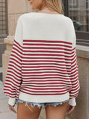 Comfy Chic Oversized Stripe Sweater-Sweaters-Rae Collective, Women's Online Fashion Boutique Located in Phoenix, Arizona (Scottsdale Area)