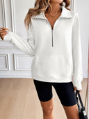 Ivy Lane Half Zip Raglan Sleeve Sweatshirt-Rae Collective, Women's Online Fashion Boutique Located in Phoenix, Arizona (Scottsdale Area)