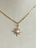 Opal Starburst Necklace-Necklace-Krush Kandy, Women's Online Fashion Boutique Located in Phoenix, Arizona (Scottsdale Area)