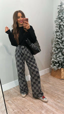Hot to Go Checked Denim Jeans-Jeans-Rae Collective, Women's Online Fashion Boutique Located in Phoenix, Arizona (Scottsdale Area)