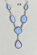Sterling Silver Y Lariat Gemstone Necklace-Lariat and Y Necklaces-Rae Collective, Women's Online Fashion Boutique Located in Phoenix, Arizona (Scottsdale Area)