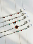 Amber, Turquoise & Crystal Bracelets-Bracelets-Krush Kandy, Women's Online Fashion Boutique Located in Phoenix, Arizona (Scottsdale Area)