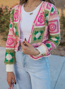 Jade Crochet Lace Cardigan-Cardigans-Rae Collective, Women's Online Fashion Boutique Located in Phoenix, Arizona (Scottsdale Area)