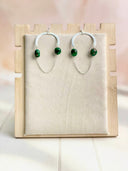 Dahlia Chain Hoop Earrings-Earrings-Krush Kandy, Women's Online Fashion Boutique Located in Phoenix, Arizona (Scottsdale Area)