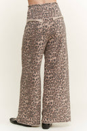 Mineral Washed Animal Leopard Wide Leg Pants-Pants-Krush Kandy, Women's Online Fashion Boutique Located in Phoenix, Arizona (Scottsdale Area)