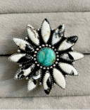 White Buffalo & Turquoise Blossom Stone Ring-Ring Sizers-Rae Collective, Women's Online Fashion Boutique Located in Phoenix, Arizona (Scottsdale Area)