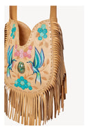 Roller Bird Fringe Bag – Biscuit