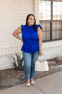 The Go To Gorgeous Ruffle Sleeve Top | 5 Colors, S-XL-Short Sleeve Tops-Krush Kandy, Women's Online Fashion Boutique Located in Phoenix, Arizona (Scottsdale Area)