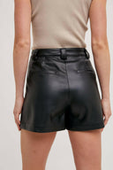 Front Pleated Faux Leather Skort-Skirts-Rae Collective, Women's Online Fashion Boutique Located in Phoenix, Arizona (Scottsdale Area)
