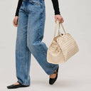 Rhonda Woven Tote-handbags-Krush Kandy, Women's Online Fashion Boutique Located in Phoenix, Arizona (Scottsdale Area)