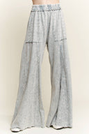 J.Her Mineral Wash Eyelet Flare Pants