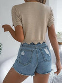 Tied Openwork Short Sleeve Cardigan-Rae Collective, Women's Online Fashion Boutique Located in Phoenix, Arizona (Scottsdale Area)