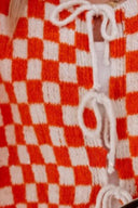Double Take Tied Checkered Dropped Shoulder Flounce Sleeve Cardigan-Rae Collective, Women's Online Fashion Boutique Located in Phoenix, Arizona (Scottsdale Area)