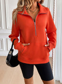 Ivy Lane Half Zip Raglan Sleeve Sweatshirt-Rae Collective, Women's Online Fashion Boutique Located in Phoenix, Arizona (Scottsdale Area)