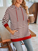 Lovelet Drawstring Striped Long Sleeve Hoodie-Rae Collective, Women's Online Fashion Boutique Located in Phoenix, Arizona (Scottsdale Area)