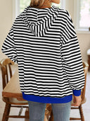 Lovelet Drawstring Striped Long Sleeve Hoodie-Rae Collective, Women's Online Fashion Boutique Located in Phoenix, Arizona (Scottsdale Area)