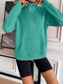 Ivy Lane Half Zip Raglan Sleeve Sweatshirt-Rae Collective, Women's Online Fashion Boutique Located in Phoenix, Arizona (Scottsdale Area)