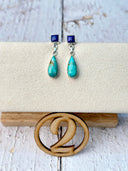 Turquoise & Lapis Earrings-Earrings-Rae Collective, Women's Online Fashion Boutique Located in Phoenix, Arizona (Scottsdale Area)