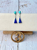 Turquoise & Lapis Earrings-Earrings-Rae Collective, Women's Online Fashion Boutique Located in Phoenix, Arizona (Scottsdale Area)