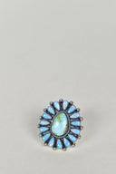 Sonoran Gold Turquoise & Opal One of A Kind Ring-Cluster Rings-Rae Collective, Women's Online Fashion Boutique Located in Phoenix, Arizona (Scottsdale Area)