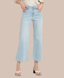 VERVET Sun-Kissed Crop High Rise Wide Leg Jeans-Denim-Rae Collective, Women's Online Fashion Boutique Located in Phoenix, Arizona (Scottsdale Area)