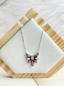 Summer Collection Opals Cluster Chain Necklace