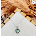 Little Heart Stone Necklace-Necklaces-Rae Collective, Women's Online Fashion Boutique Located in Phoenix, Arizona (Scottsdale Area)