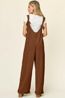 Double Take Full Size Texture Sleeveless Wide Leg Jumpsuit-Rae Collective, Women's Online Fashion Boutique Located in Phoenix, Arizona (Scottsdale Area)