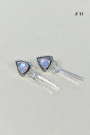 Solo Stone Sterling Cascade Earrings-Drop Earrings-Rae Collective, Women's Online Fashion Boutique Located in Phoenix, Arizona (Scottsdale Area)