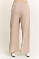 MineralWash Floral Daisy trim Pants-PANTS-Rae Collective, Women's Online Fashion Boutique Located in Phoenix, Arizona (Scottsdale Area)