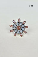 Chocolate Moonstone & Stone Cluster Sterling Silver Rings-Cluster Rings-Rae Collective, Women's Online Fashion Boutique Located in Phoenix, Arizona (Scottsdale Area)