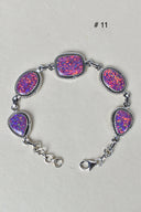ONE OF A KIND STERLING SILVER 5 STONE BRACELET-Gemstone Bracelets-Rae Collective, Women's Online Fashion Boutique Located in Phoenix, Arizona (Scottsdale Area)