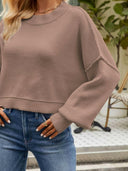 Round Neck Dropped Shoulder Sweater-Rae Collective, Women's Online Fashion Boutique Located in Phoenix, Arizona (Scottsdale Area)