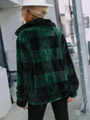 Plaid Zip-Up Collared Jacket-Rae Collective, Women's Online Fashion Boutique Located in Phoenix, Arizona (Scottsdale Area)
