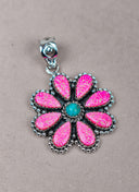 Silver Blossom Gem Pendant-Pendant Necklaces-Rae Collective, Women's Online Fashion Boutique Located in Phoenix, Arizona (Scottsdale Area)