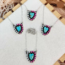 You Complete Me Heart Stone Necklace-Necklaces-Rae Collective, Women's Online Fashion Boutique Located in Phoenix, Arizona (Scottsdale Area)