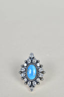 Turquoise & Crystal One of A Kind Ring-Statement Rings-Rae Collective, Women's Online Fashion Boutique Located in Phoenix, Arizona (Scottsdale Area)