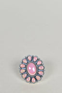 Pink Conch & Peach Opal One of A Kind Ring-Cluster Rings-Rae Collective, Women's Online Fashion Boutique Located in Phoenix, Arizona (Scottsdale Area)