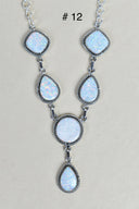 Sterling Silver Y Lariat Gemstone Necklace-Lariat and Y Necklaces-Krush Kandy, Women's Online Fashion Boutique Located in Phoenix, Arizona (Scottsdale Area)