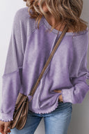 Casual Colorblock Pullover-Tops-Krush Kandy, Women's Online Fashion Boutique Located in Phoenix, Arizona (Scottsdale Area)