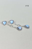 Gem Duet Chain Drop Earrings-Drop Earrings-Krush Kandy, Women's Online Fashion Boutique Located in Phoenix, Arizona (Scottsdale Area)