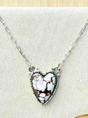 Love Is In The Air Heart Slab Necklace-Necklaces-Rae Collective, Women's Online Fashion Boutique Located in Phoenix, Arizona (Scottsdale Area)
