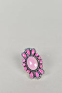 Pink Conch & Neon Pink Opal One of A Kind Ring-Crawler Rings-Rae Collective, Women's Online Fashion Boutique Located in Phoenix, Arizona (Scottsdale Area)
