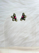 Dalmation Jasper & Mimosa Opal Mixed Bag Cluster Earrings