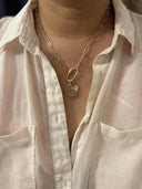 Lucky 18KT Gold Plated Pendant Necklace with Charms-Necklace-Krush Kandy, Women's Online Fashion Boutique Located in Phoenix, Arizona (Scottsdale Area)