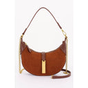 Faux Suede Leather Hobo Bag-Purses & Bags-Krush Kandy, Women's Online Fashion Boutique Located in Phoenix, Arizona (Scottsdale Area)