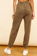 Washed Ribbed Drawstring Jogger-Pants-Rae Collective, Women's Online Fashion Boutique Located in Phoenix, Arizona (Scottsdale Area)